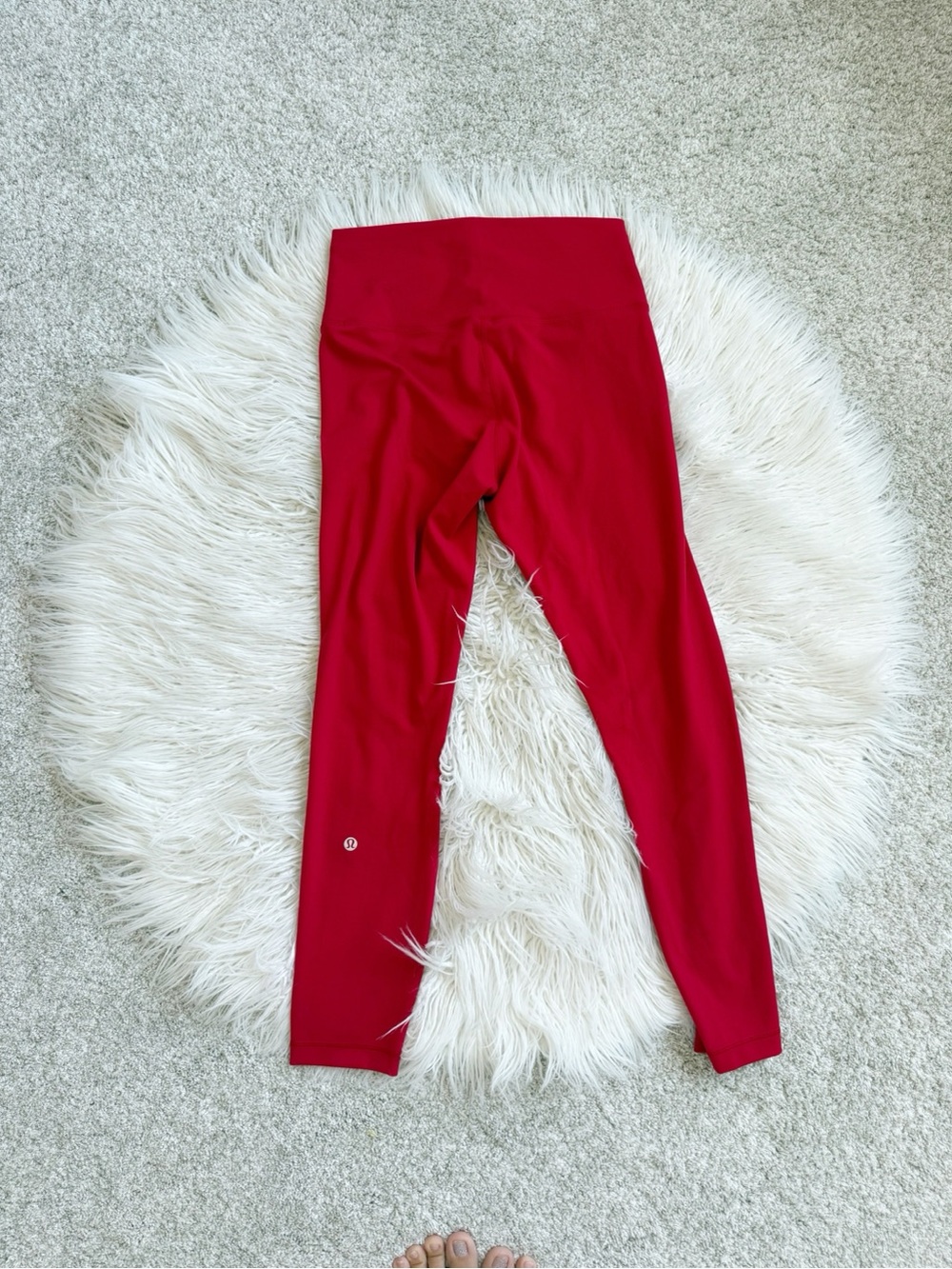 Lululemon Red High-Waist Leggings - Picture 2 of 4